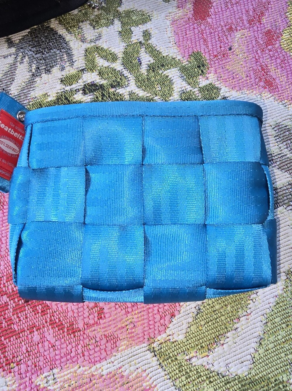 Harvey's Beetle Blue Old Style Make Up Bag With Hang Tag